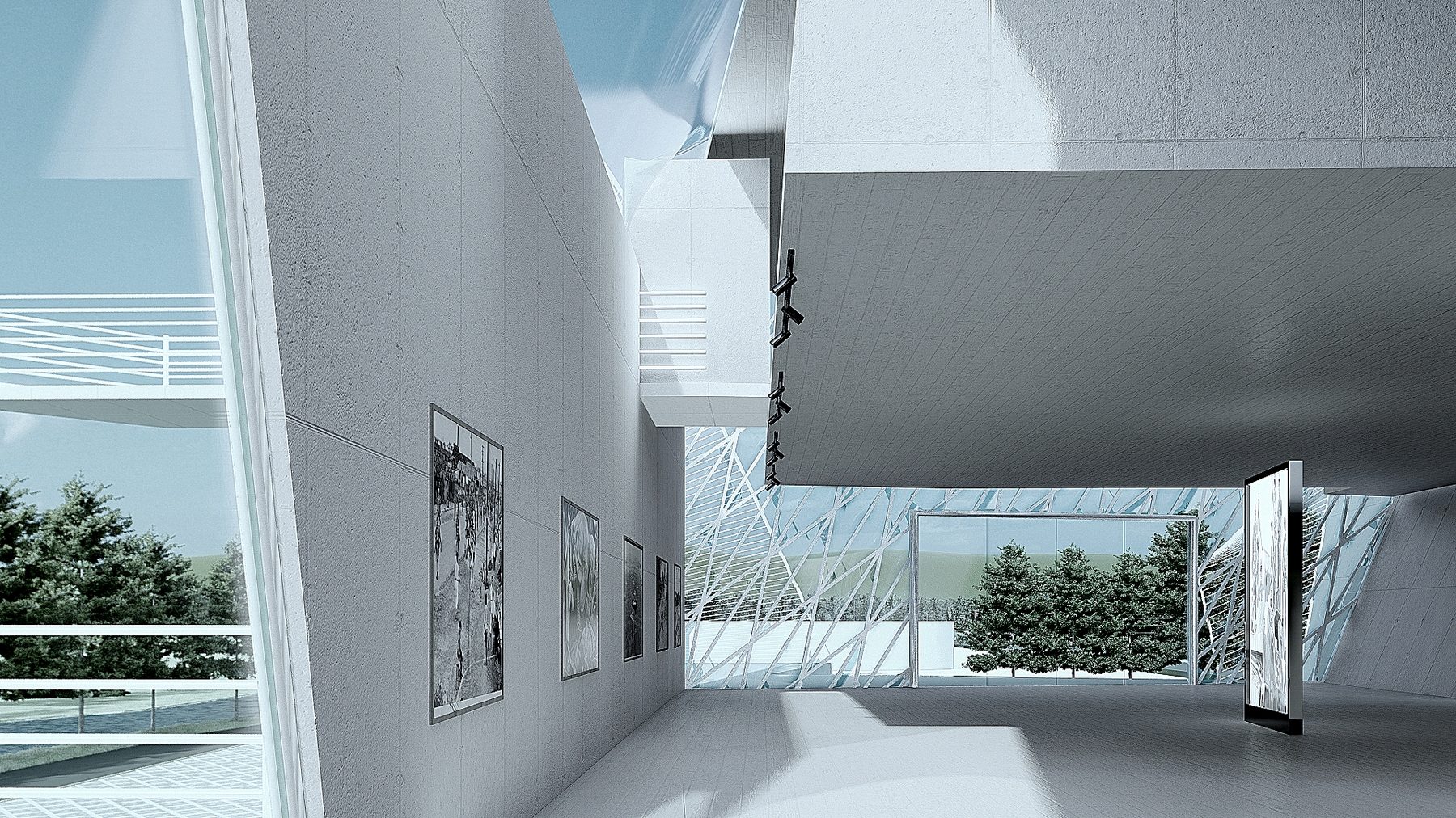 Exhibition hall interior