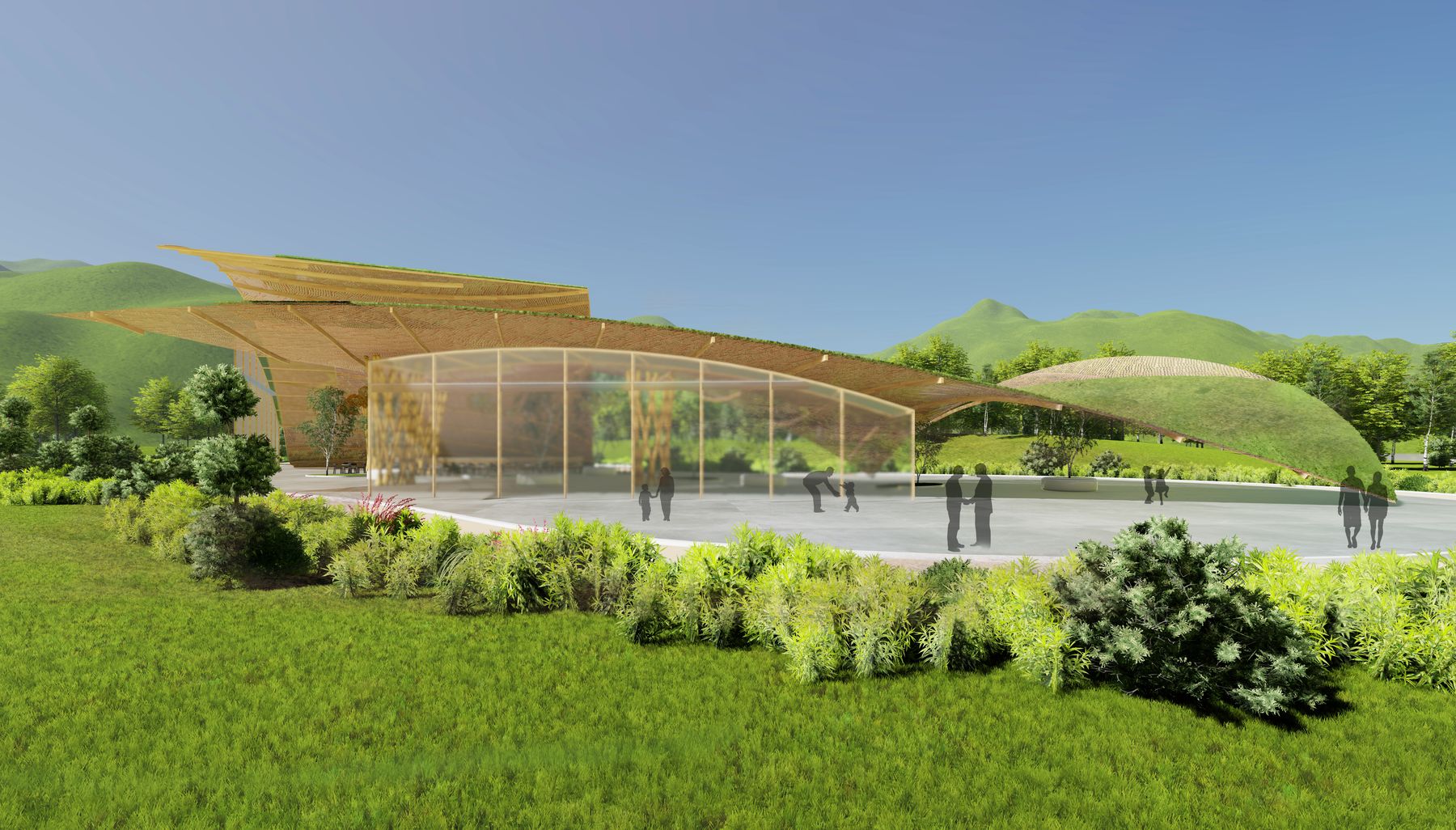 Nandi Hills pavilion in its landscape