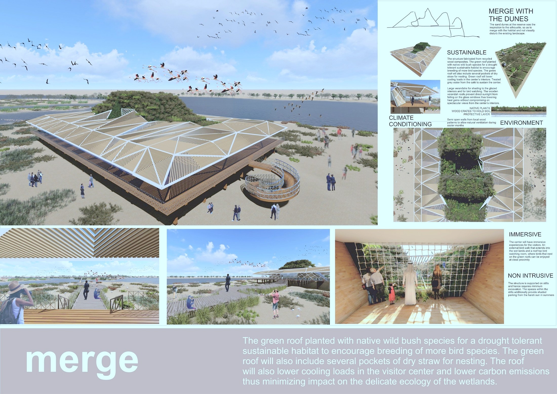 Flamingo Reserve — merge concept board