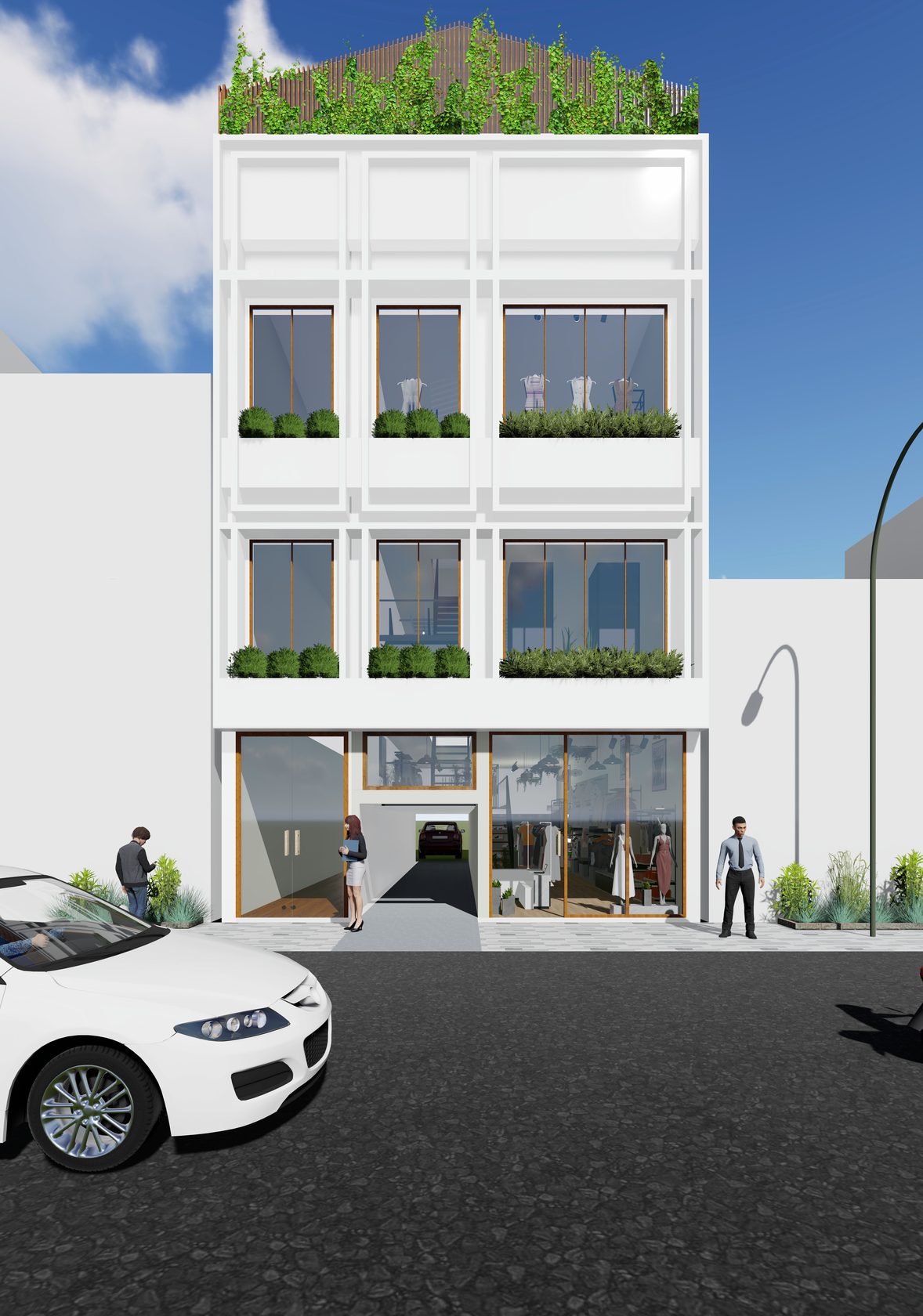 Davis Complex — refreshed street elevation
