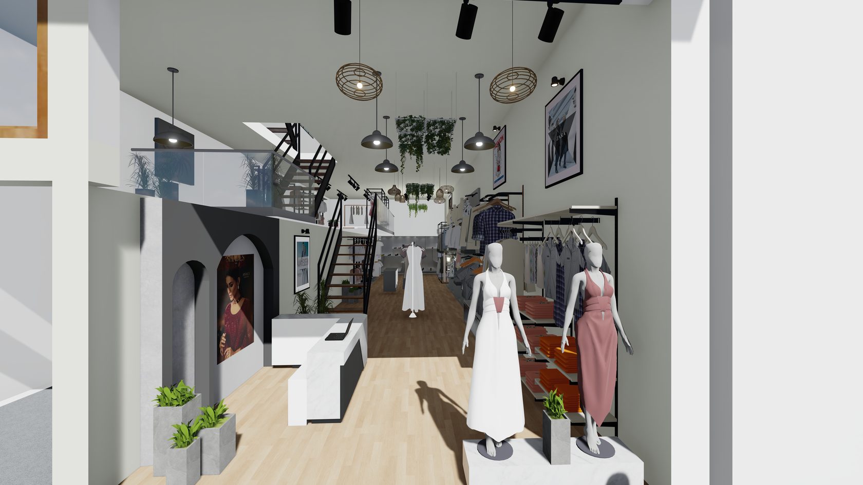 Davis Complex — womenswear display hall