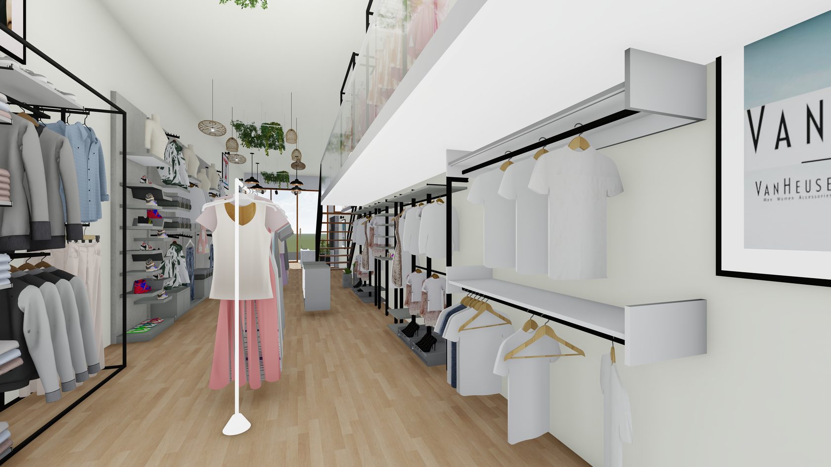 Davis Complex — central shopping aisle