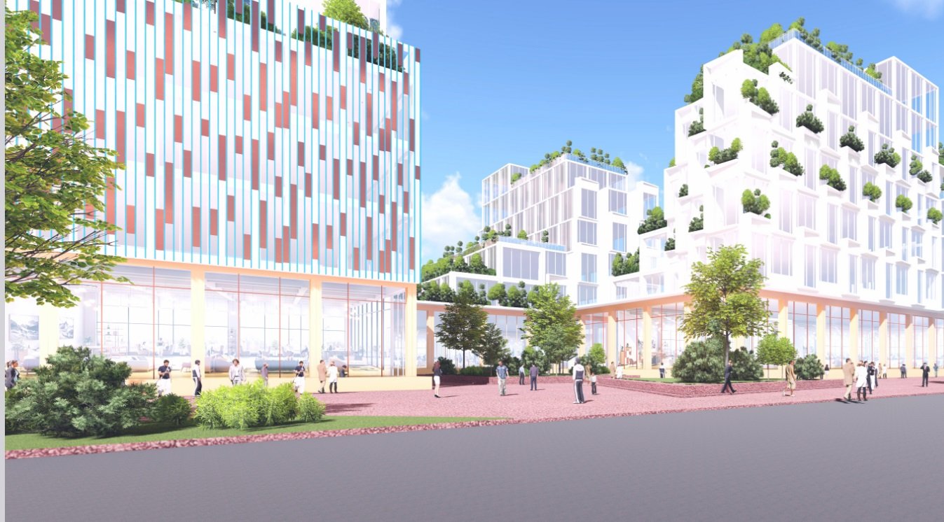 L&T Innovation Hub — campus exterior with planted terraces