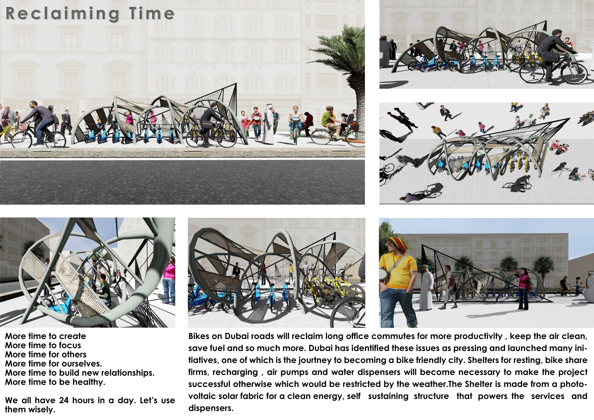 Reclaiming Time competition presentation board