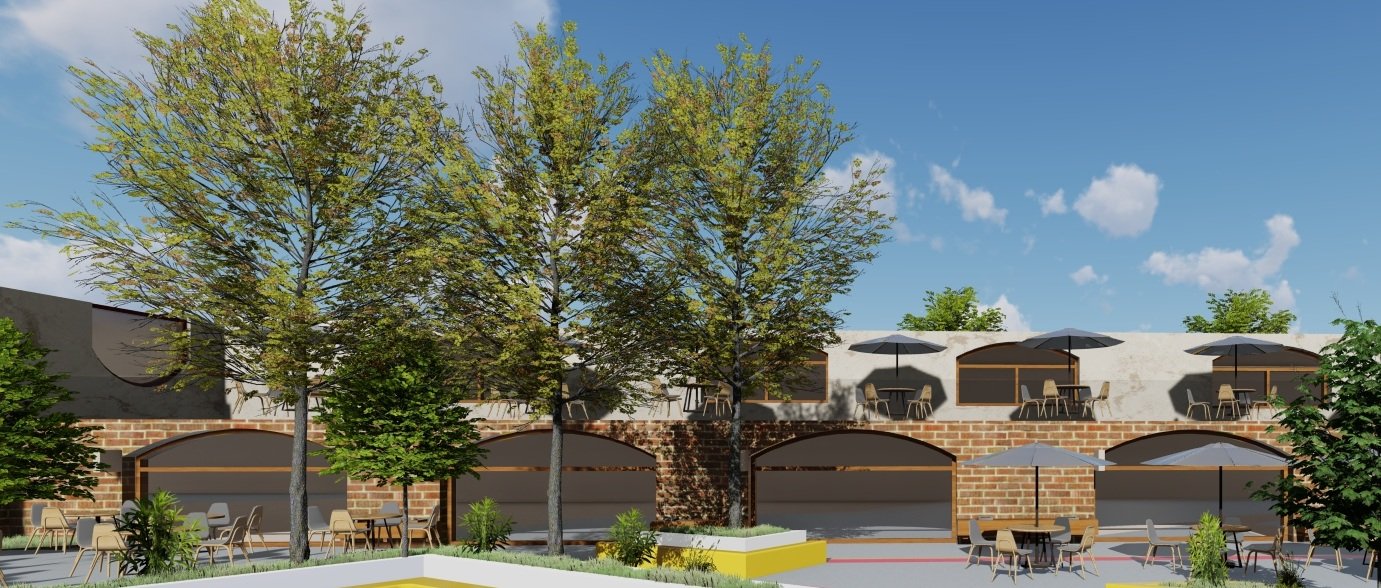 Rahovec — Hardhia Bar Complex reimagined with arched brick